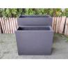 Buy cheap Marble Black Square Shape Fiber Stone Flower Pot 2 14kg Weight Garden Arrangement from wholesalers