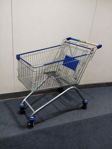 Buy cheap Four Wheels European Metal Shopping Trolley Cart With Baby Seat from wholesalers