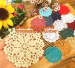 Cotton Vintage Doily Patterns Colored Crochet Doilies Placemats for Wedding