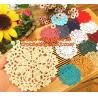 Buy cheap crochet doilies, crochet cup mat, crochet mat, Cotton Hand Made Crochet Doilies Cup Mat from wholesalers