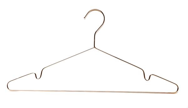 Buy cheap Polished Ultra Thin Chrome Wire Hangers , Anti Fading Chrome Metal Hangers from wholesalers