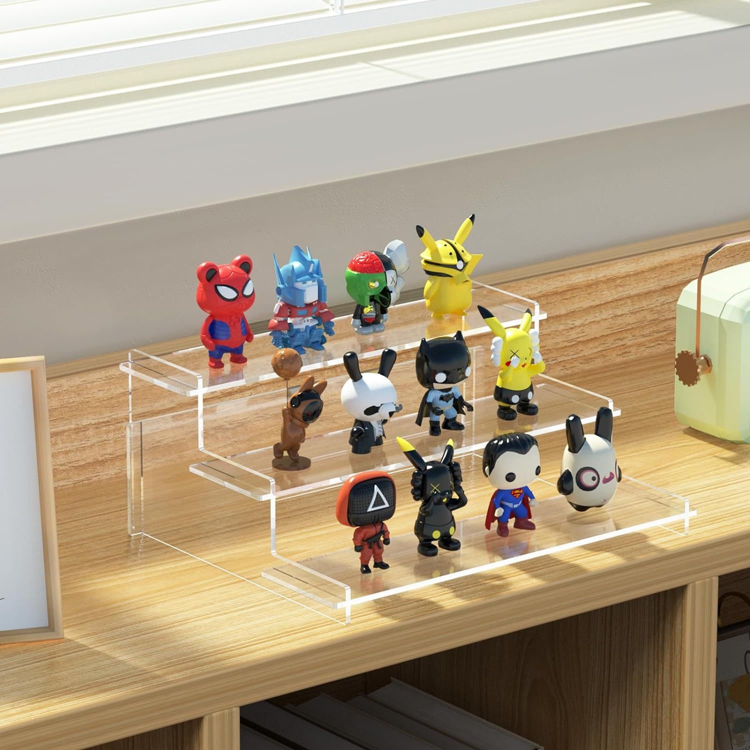 Easy Assemble Clear Acrylic Display Shelf For Cupcake Cosmetics Perfume organizer