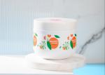 Round Empty Plastic Cosmetic Jars 400ml With Label Logo Printing