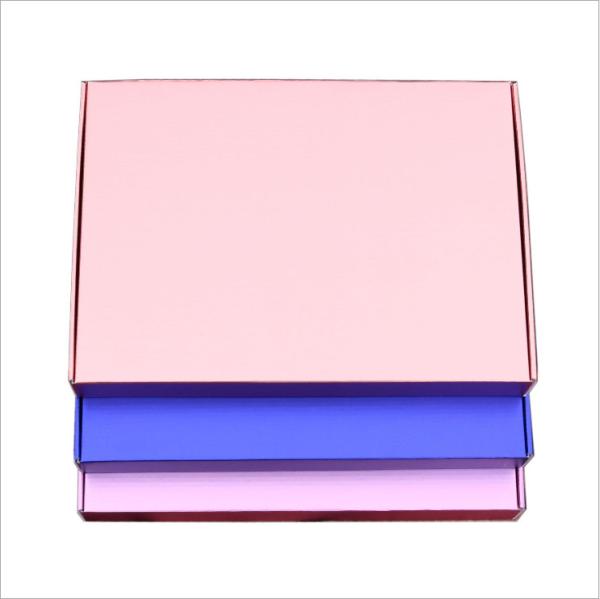 Buy cheap Custom Corrugated Boxes Aircraft box pink shipping box Blue Clothing box from wholesalers
