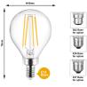 Buy cheap G45 E14 LED Filament Light Bulb 230V 120V 2W 4W filament Led Bulb from wholesalers