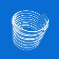Buy cheap Spiral Clear Fused Quartz Tubing Custom 100-500mm Length Heat Resistant product
