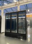 1500L Glass Door Fan Cooling Commercial Upright Showcase Fridge Supermarket