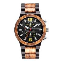 Buy cheap 23cm Automatic Wood Watch Chronograph Luminous Waterproof Wood product