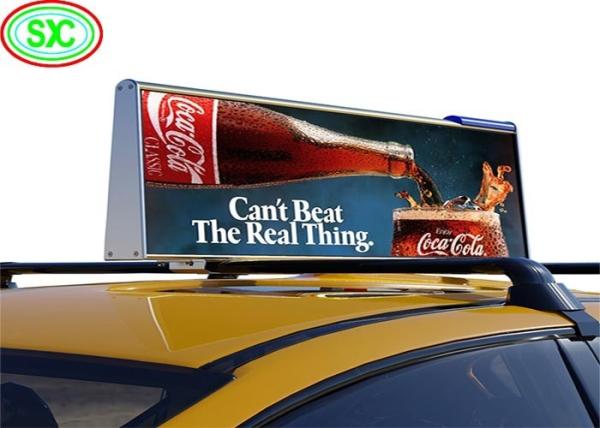 Buy cheap 5mm Pitch Size Outdoor Car LED Sign Display with 96*32 Cm Display Area from wholesalers