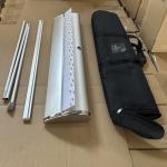 Wide board Retractable Roller Advertising Aluminum Banner Stand Roll up Display