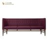 Buy cheap Button Tufted Modern Restaurant Booth 1M Mid Century Leather Couch from wholesalers