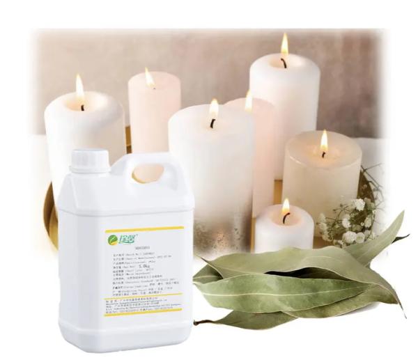 Light Yellow Liquid Candles Fragrances Eucalyptus Leaves Scented Candles