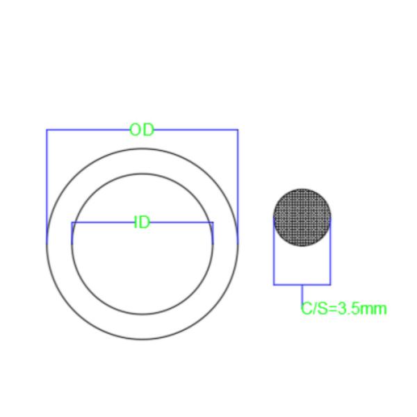 Buy cheap JIS P Standard Industrial O Rings Wire Diameter 1.9mm High Temp Silicone O Rings from wholesalers