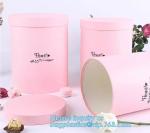 Custom luxury small round paper necklace gift packaging box with ribbon,Exquiste