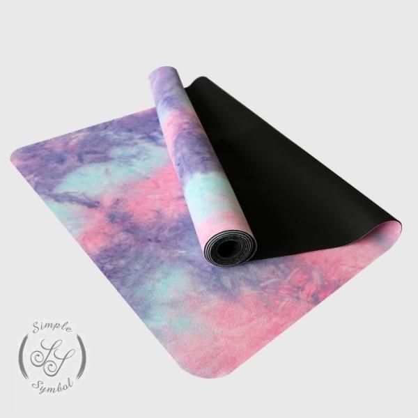 Buy cheap New Fitness Digital Printed Suede Microfiber Natural Rubber Yoga Mats Wholesale from China factory from wholesalers