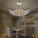 Gold Chorm Dining room Kitchen Glass Ball Chandelier Pendant Lights Fixtures (WH