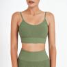 Buy cheap Oem Factory Manufacturer Custom Logo Ladies Sports Bras Gym Workout Seamless Ribbed Bralette from wholesalers