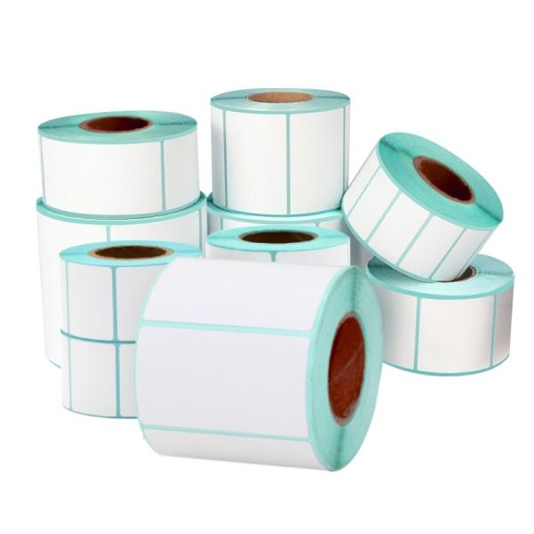 Quality 72gsm 75gsm Thermal Label Paper Roll Self Adhesive Sticker 40mm×30mm for sale