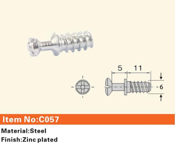 Buy cheap C057 Furniture connecting fittings:Steel bolt from wholesalers