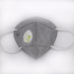 Industrial Use Valved Dust Mask N95 Valved Respirator Mask Dark Grey