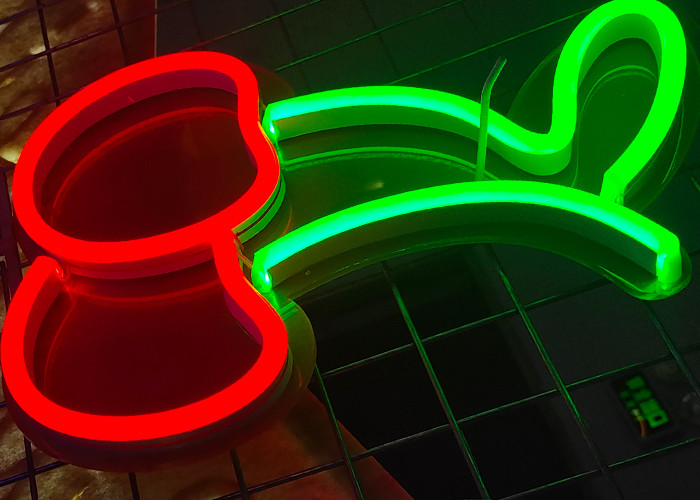 Cherry Led Neon Signs LED Illuminated Sign signage US/ UK/ AU/ EU Plug