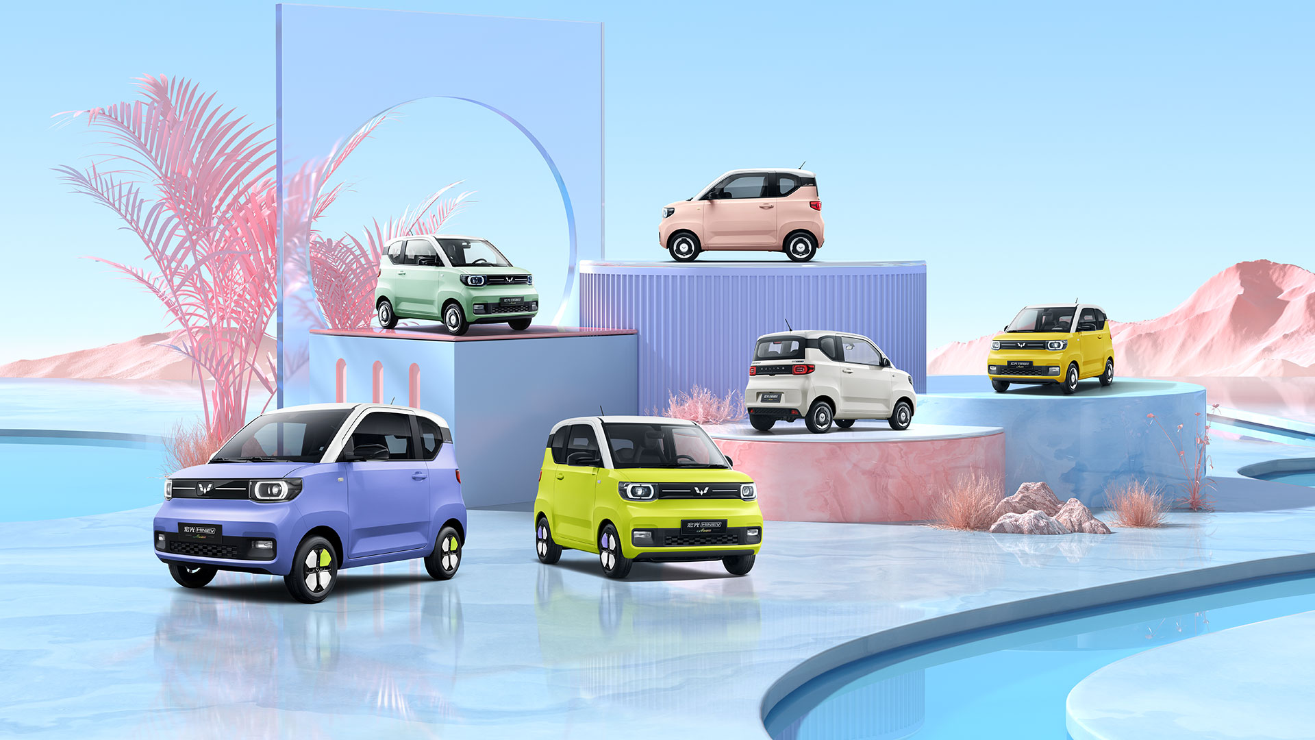 Wuling Hongguang Volvo Electric Suv 20kW Mini EV New Energy Car