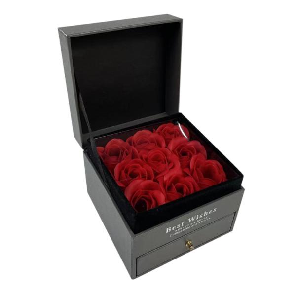 Buy cheap Handmade Romantic Bouquet Creative Valentine Luxury Gift Box Packaging Custom Cardboard Sliding Drawer from wholesalers