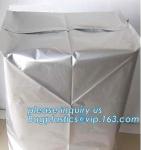 48 x 48 x 96" 1 Mil ldpe Clear Pallet Covers, Eco-friendly Reusable Pallet Wrap