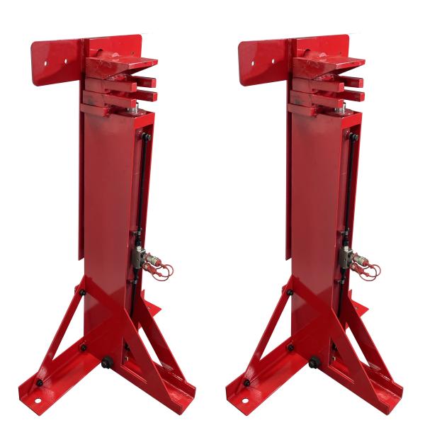 Buy cheap Three Stage Grain Bin Hydraulic Jacks Red Customized For Enamel Tank from wholesalers