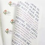 Ins Style Tulip Wrapping Paper for Flower Bouquet 58*58cm 50g Gift Packaging