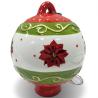 Buy cheap Outdoor Ceramic Christmas Ball Metal Bird Feeder With Plated Stamping Iron Food Plate from wholesalers