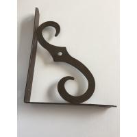 Buy cheap Black Brown Designer Cast Iron Wall Brackets Room Wall Support Steel Reinforced product