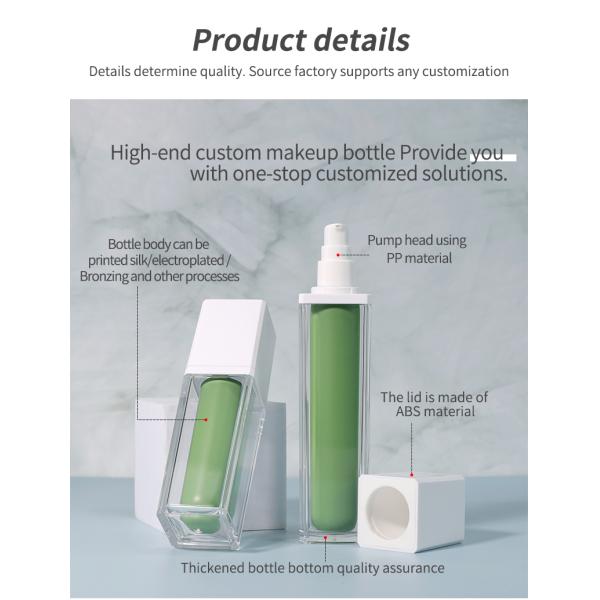 100ml Spray Pump Bottle Customized Amber Green Pump Bottle For Cosmetics Packaging