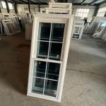 Single Double Glaze 30x48 UPVC PVC Single Hung Vinyl Window