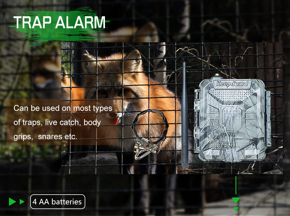 Hidden CAMO Color ABS Wildlife Trap Alarm FCC For Forest Farm