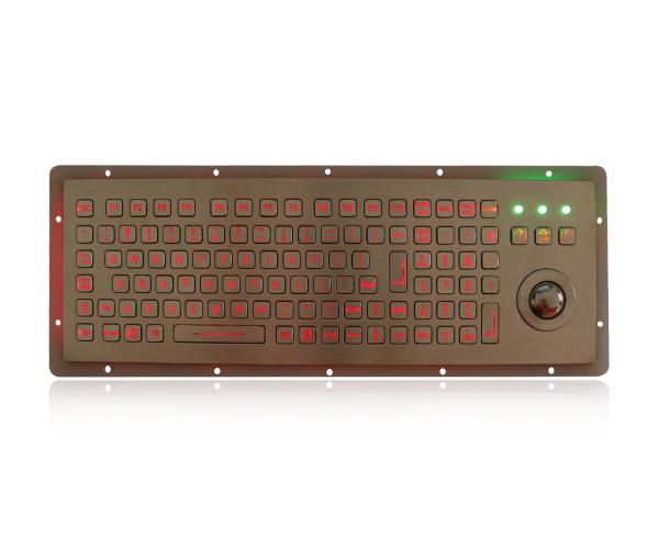Buy cheap IP65 Industrial Keyboard With Trackball Backlight Waterproof Keyboard from wholesalers