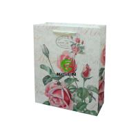 Buy cheap Luxury Recycled Paper Bags With Handles , Embossing Fancy Eco Friendly Paper product