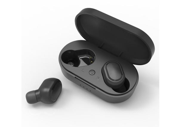 Buy cheap ABS True Wireless Stereo Earbuds Black / White Color With Mic Customized Logo from wholesalers