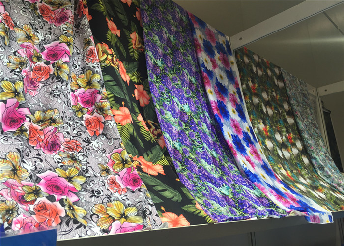 Eco Recycled Floral Polyester Fabric Uv Protect 50+ Chlorine - Resistance