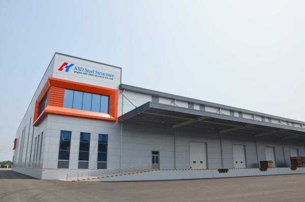 Buy cheap Hurricane Resist Prefabricated Steel Frame Building Metal Warehouse Hangar Office Worshop from wholesalers