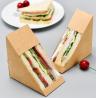 Buy cheap Oil Proof Tiangle Sandwich Packaging Box 330gsm Kraft Paper Food Packaging from wholesalers