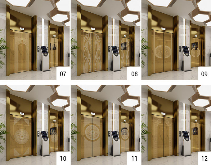 Decoration 1500mm Golden Color Decorative Stainless Steel Sheet For Elevator Cabins
