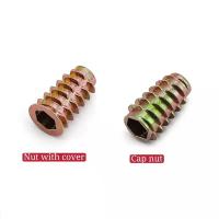 Buy cheap 1/4"-20 Wood Inserts Bolt Furniture Screw In Nut Hex Socket Drive product