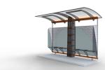 201 / 304 / 316 Stainless Steel Bus Stop Shelter Advertising Screen 1500*3500mm