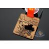 Buy cheap Judo Sports Events Award Medals And Ribbons Cut Out Type With Copper Or Bronze Plating from wholesalers