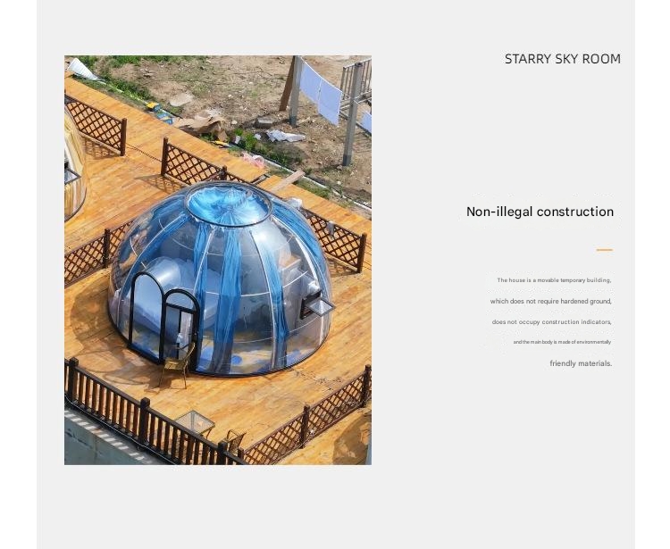 Homestay 1+1 Combination Tent Outdoor Star Room Outdoor Camping Bubble House Tent
