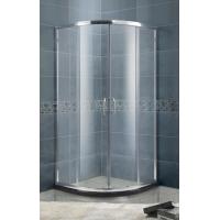 Buy cheap Curved Silver Aluminum Profiles Shower Screens Double Sliding panels for Home / product