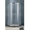 Buy cheap Curved Silver Aluminum Profiles Shower Screens Double Sliding panels for Home / Hotel from wholesalers