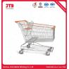 Buy cheap CE 50KG Small Metal Shopping Cart White 60 Liter Trolley from wholesalers