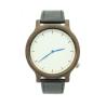Buy cheap Walnut Wooden Minimalist Leather Watch Waterproof Charm Wood Watches For Men from wholesalers